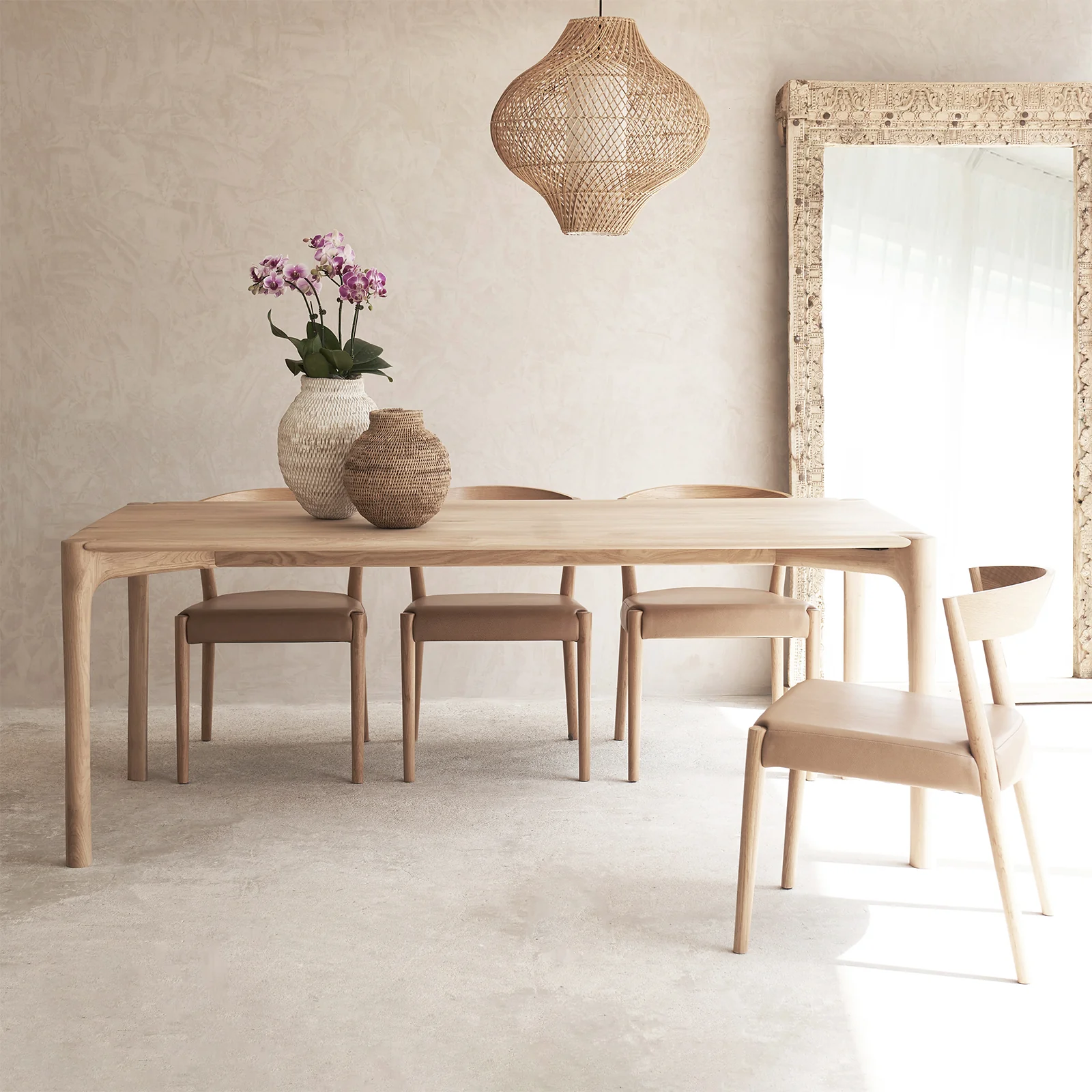 Healthy PI Dining Table Oak Secure