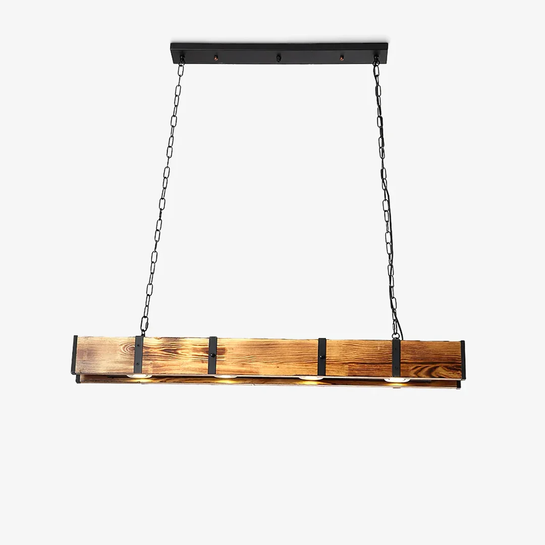 Safe Vintage Wood Bar Pendant Lamp Reusable