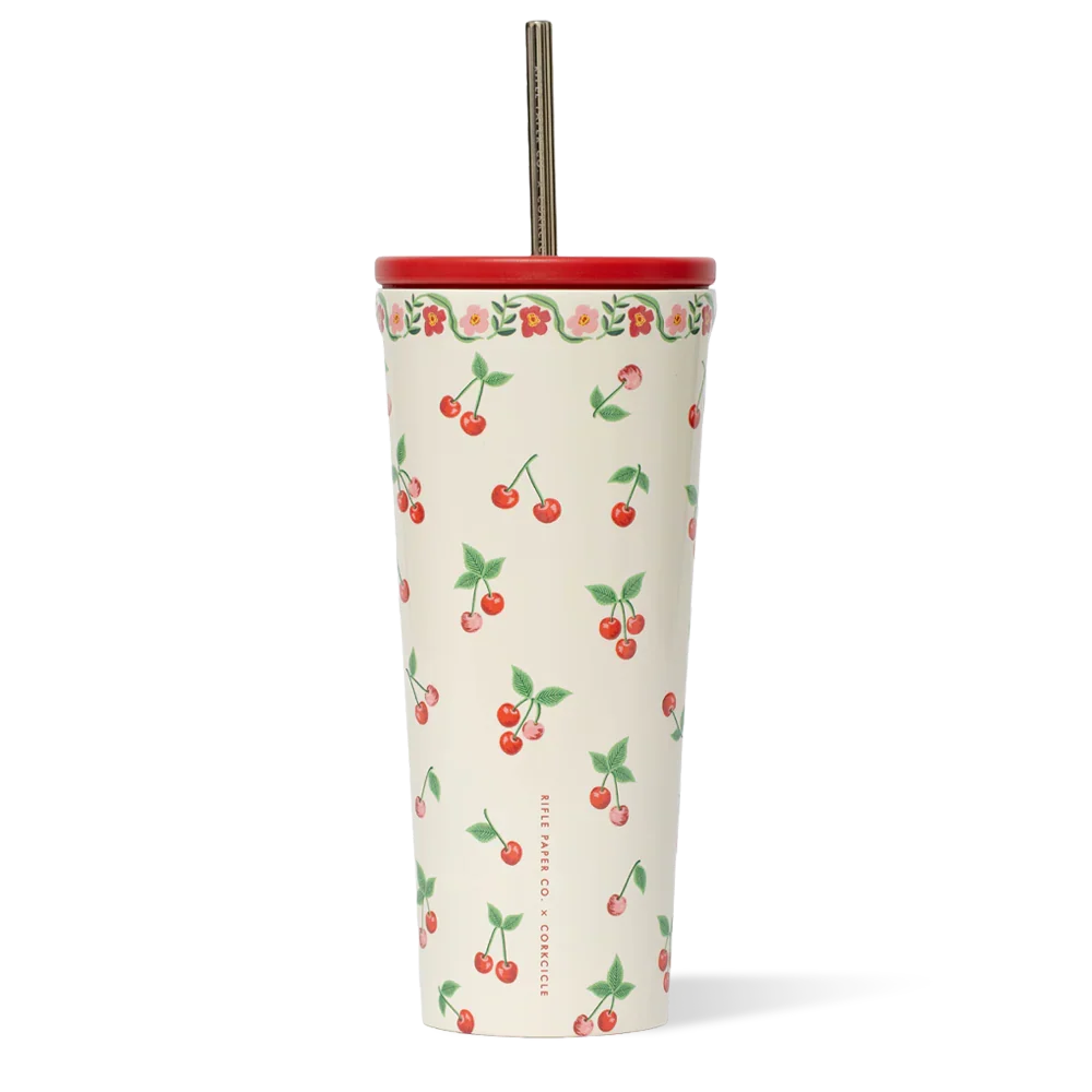 Comfortable Rifle Paper Co Cold Cup 24oz - Cherries Enhanced