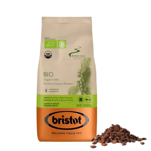 Sophisticated Bio Organic Italian Espresso Beans 17.6 Ounce Solid