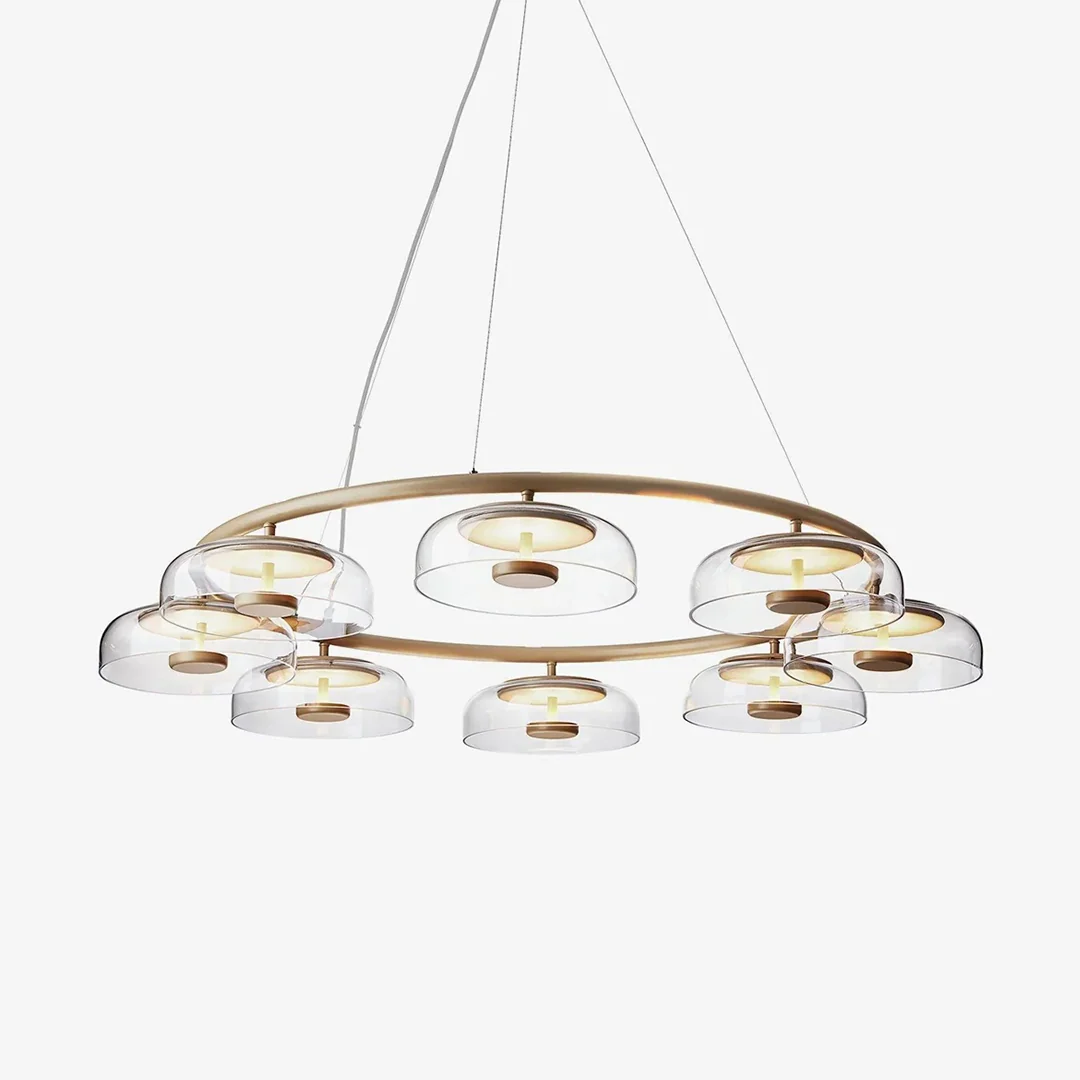 Exceptional Round Floral Glass Chandelier Convenient