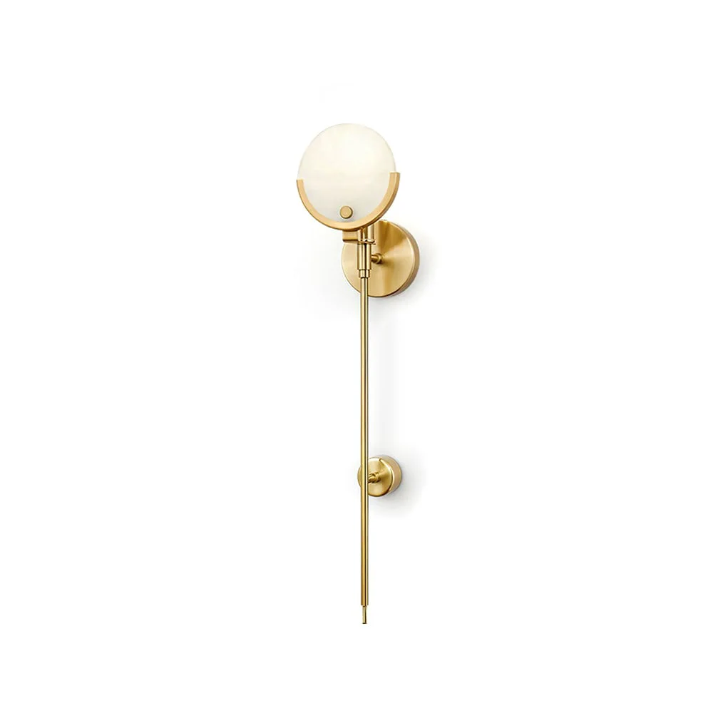 Elegant Ava Brass Wall Lamp Long-Lasting