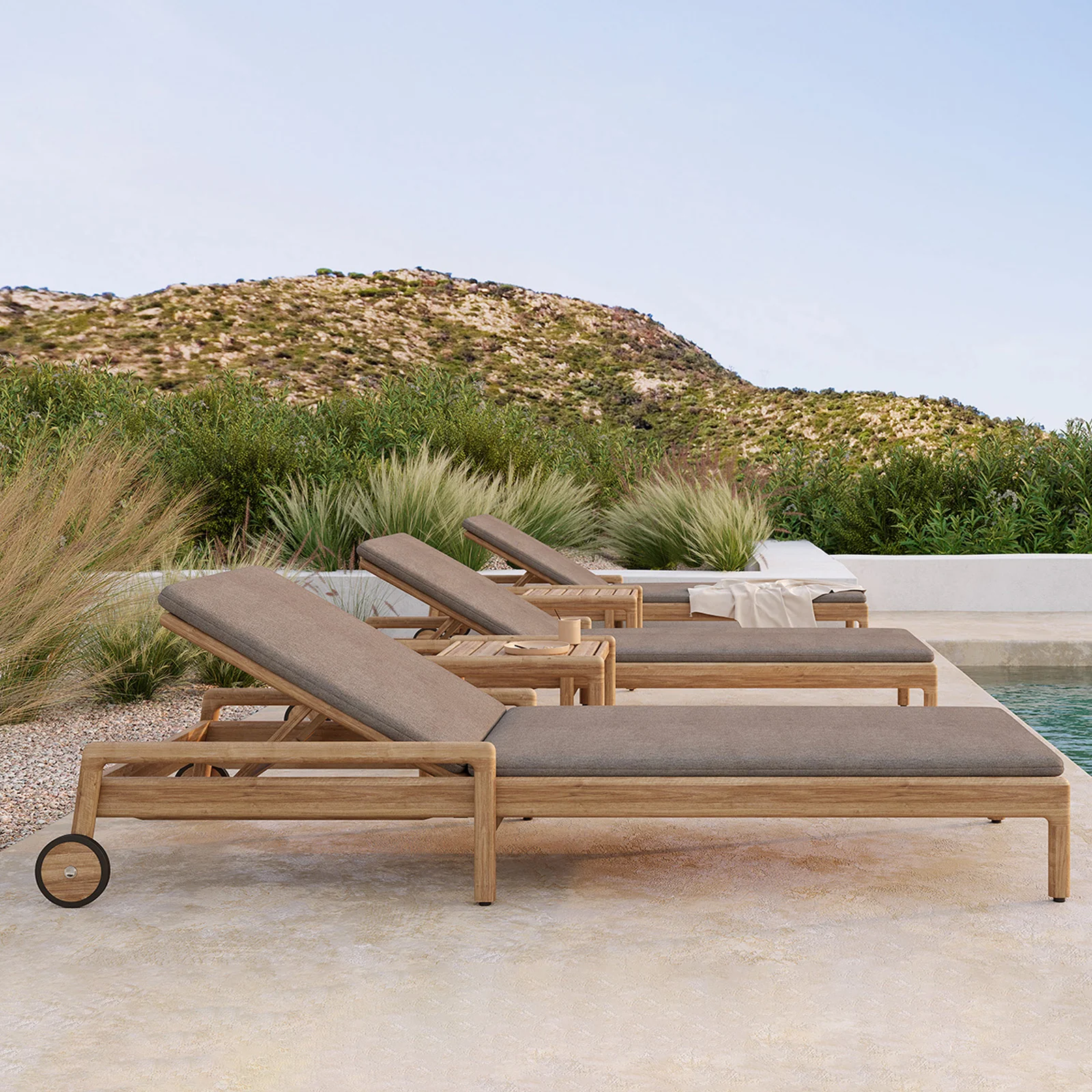 Quality Outdoor Jack Adjustable Lounger Teak - Mocha Consistent