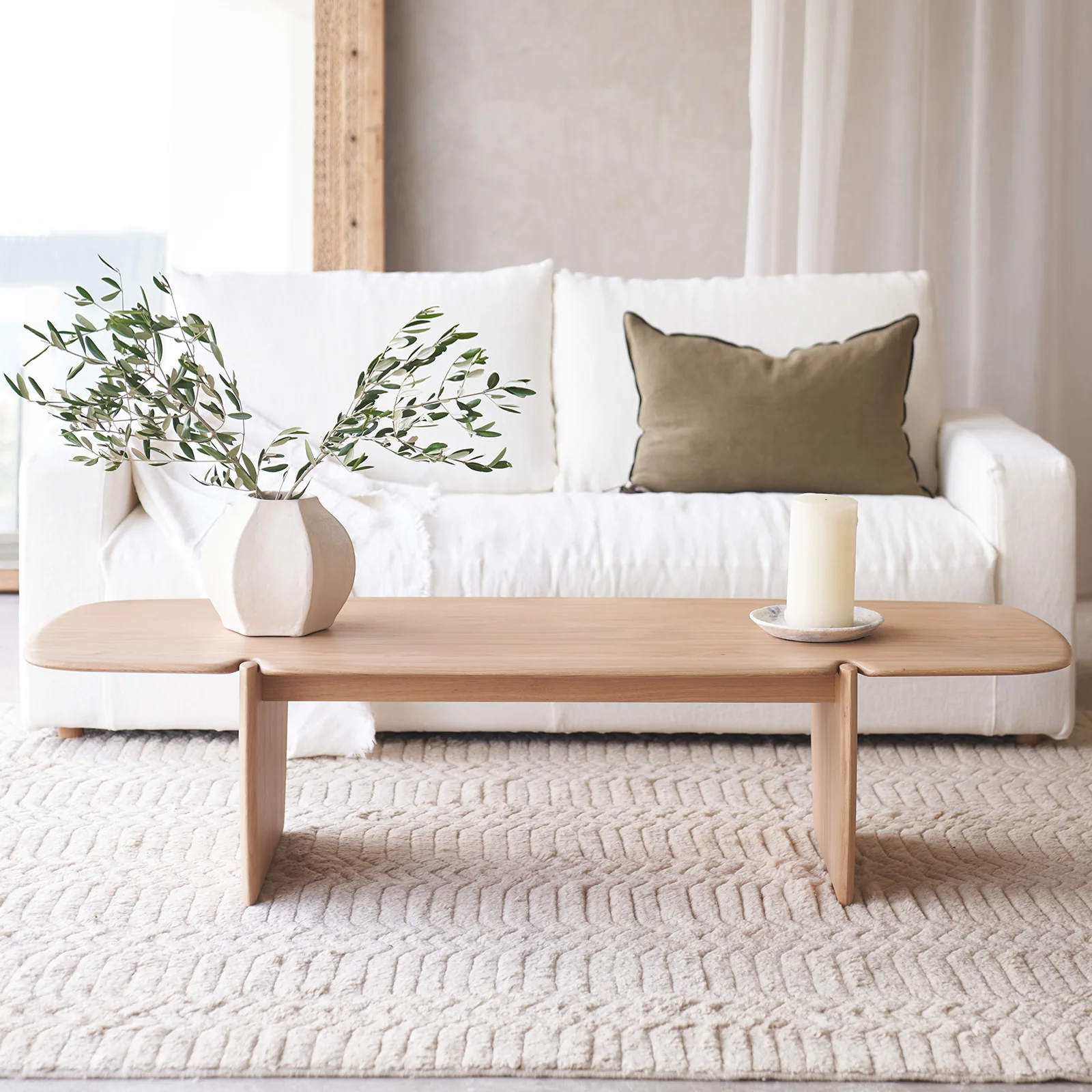 Natural PI Coffee Table Oak Trusted