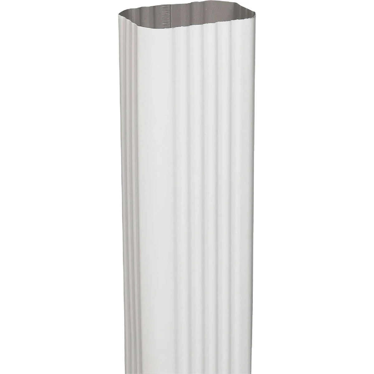Traditional Spectra Metals 2 In. x 3 In. x 15 In. K-Style White Aluminum Downspout Extension Breathable