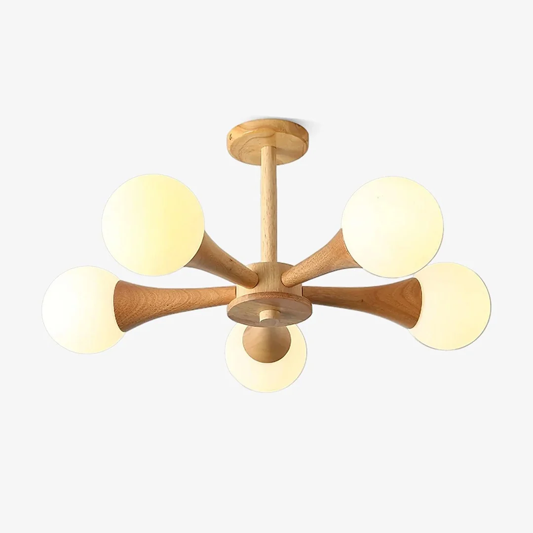 Proven Cream Wind Glass Chandelier Recyclable