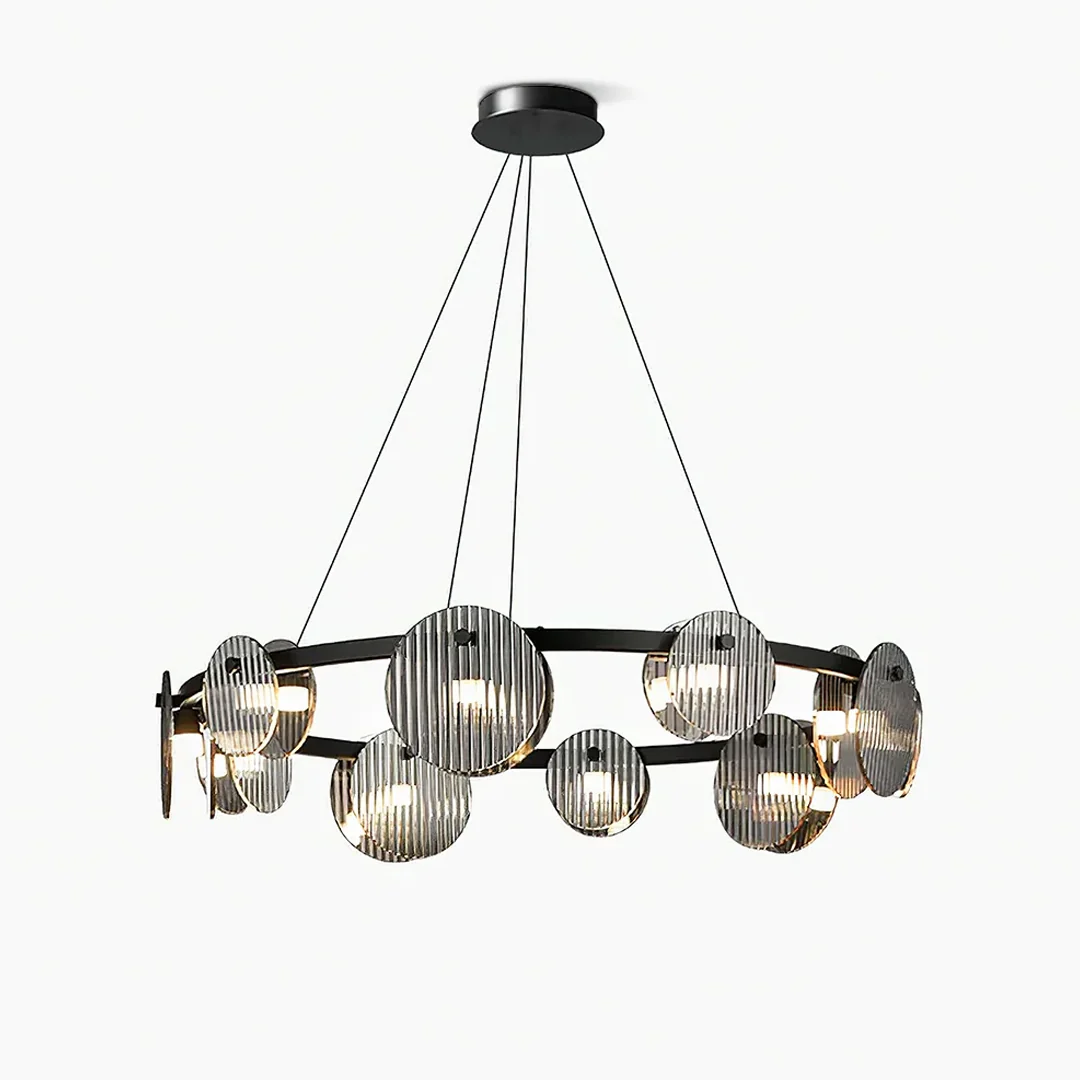 Premium Halo Grid Chandelier High-Grade