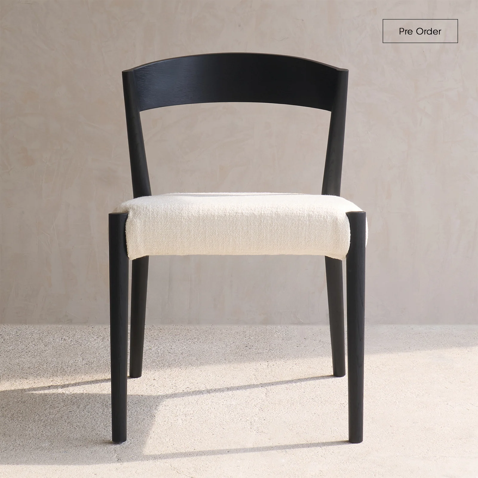 Convenient Ronda Dining Chair Black Frame - Bespoke Fabric Quality