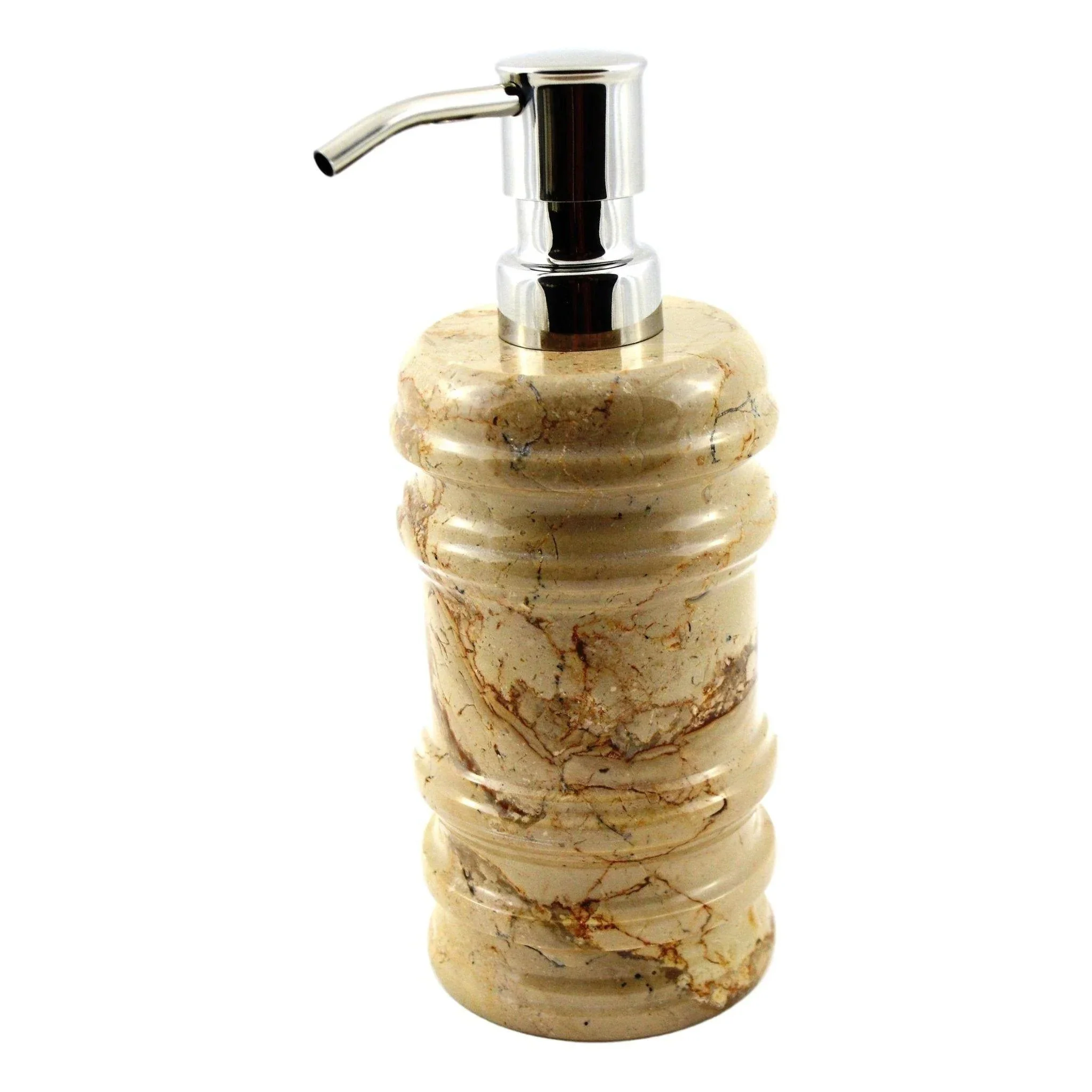 Original Design Soap Lotion Dispenser of Sahara Beige Marble - Bengal Collection Specialty