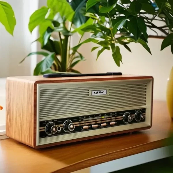 Next-Generation Vintage Wooden Bluetooth Speaker Durable