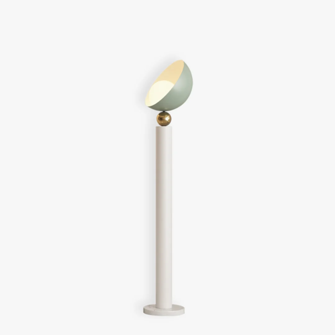 Optimized Hemisphere Cream Floor Lamp Elite