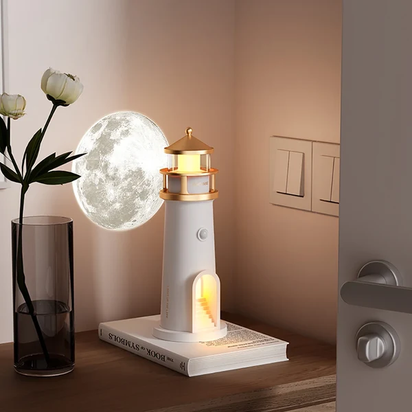 Reusable Lighthouse Projector Lamp with Bluetooth Speaker Pure