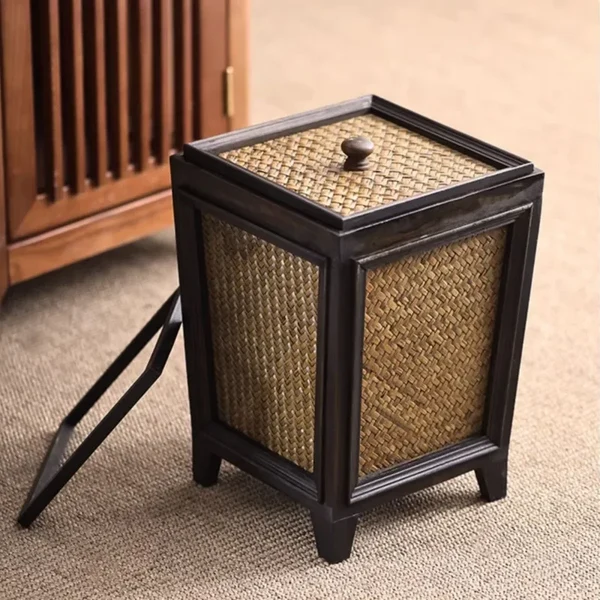 Crafted Retro Style Waste Basket Environmentally Friendly