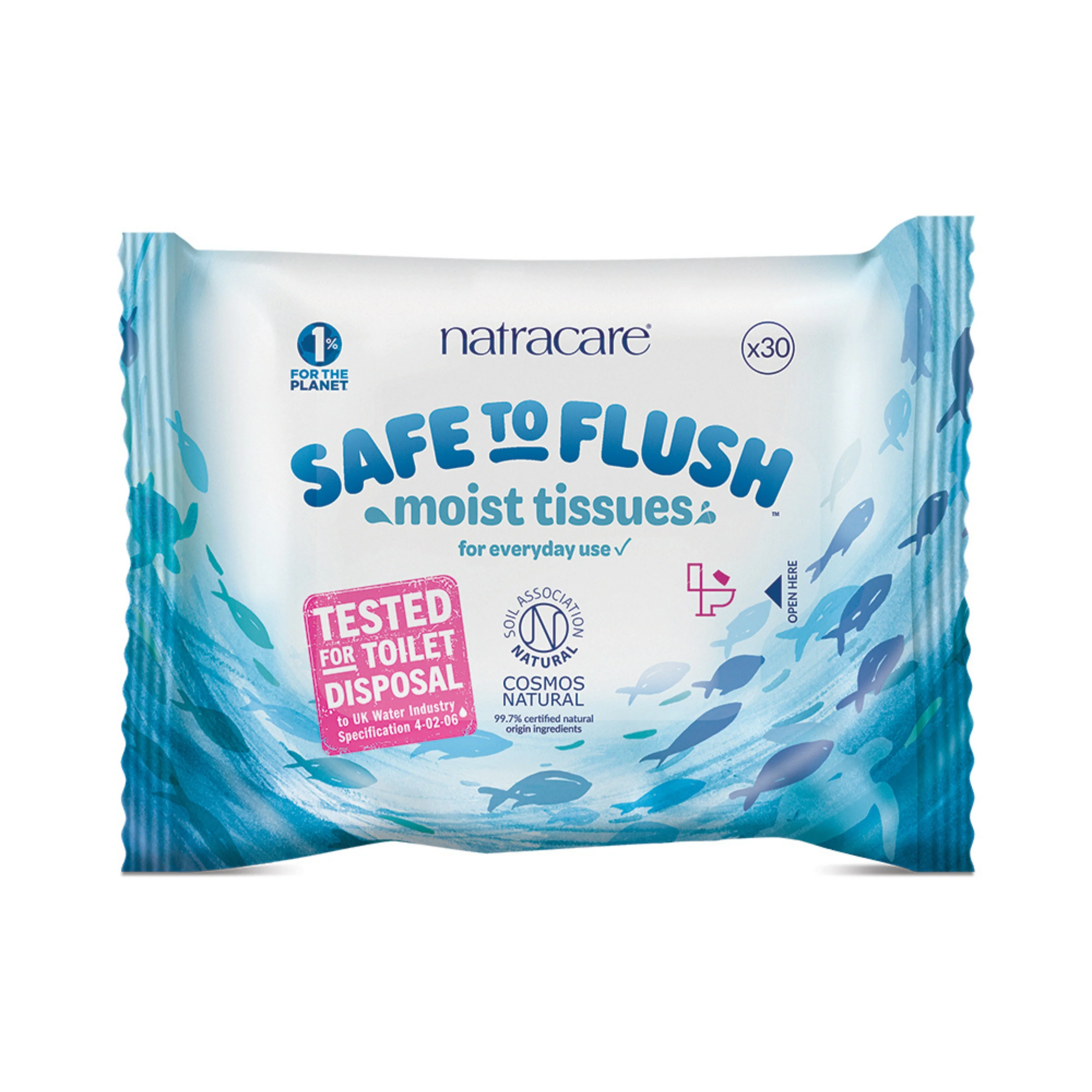 Casual Natracare Flushable Moist Tissues Elite