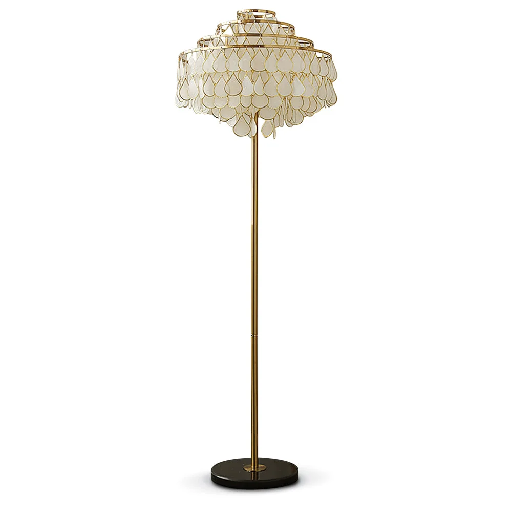 Fast Vivant Shell Floor Lamp Natural