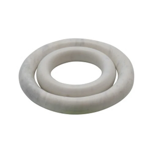 Secure Round Marble Trivets in White - Set of 2 Original Design