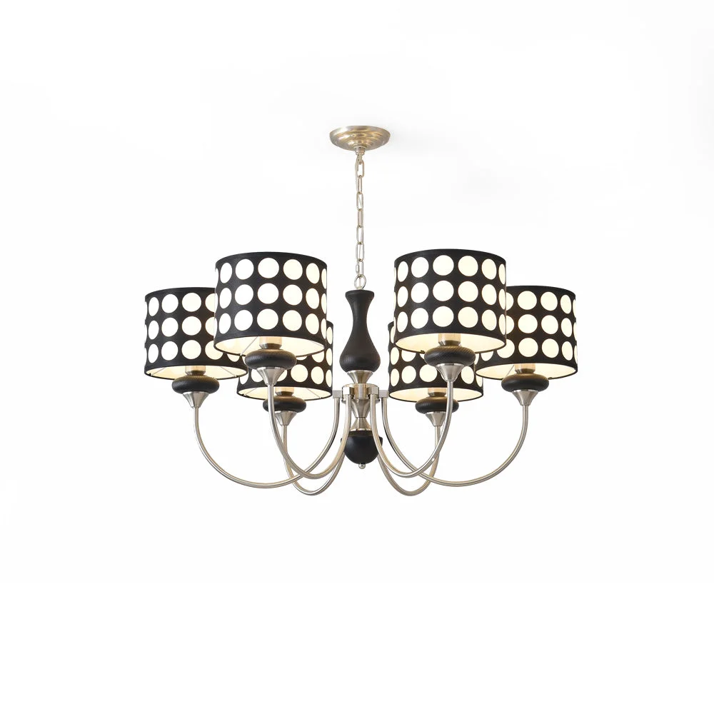 Fast Black Polka Dots Chandelier Authentic