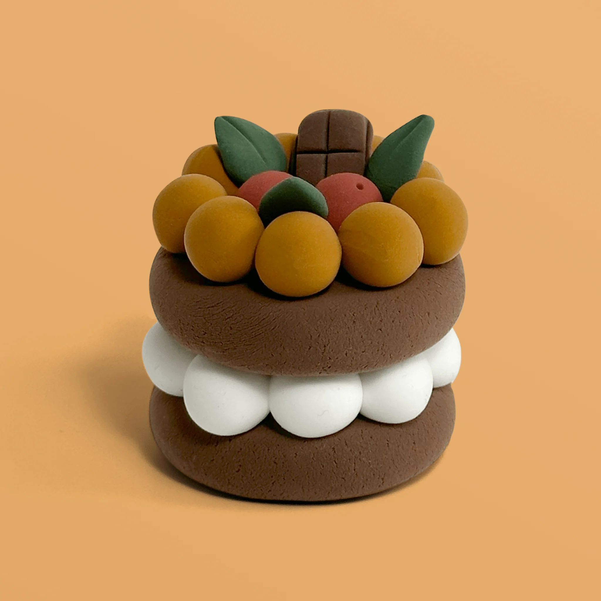 Traditional Chocolate Cake Clay Crafting Kit Healthy