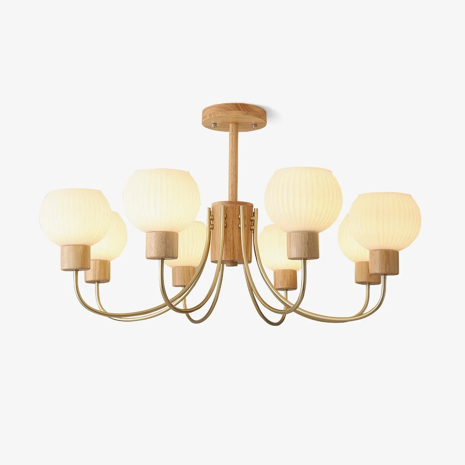 Crafted Donnelly Wooden Chandelier Lightweight