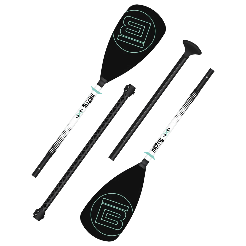 Stylish 4-Piece Hybrid Adjustable Aluminum Paddle Black by Bote Healthy