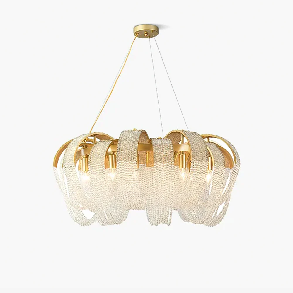 Prestigious Mesh Crystal Chandelier Authentic
