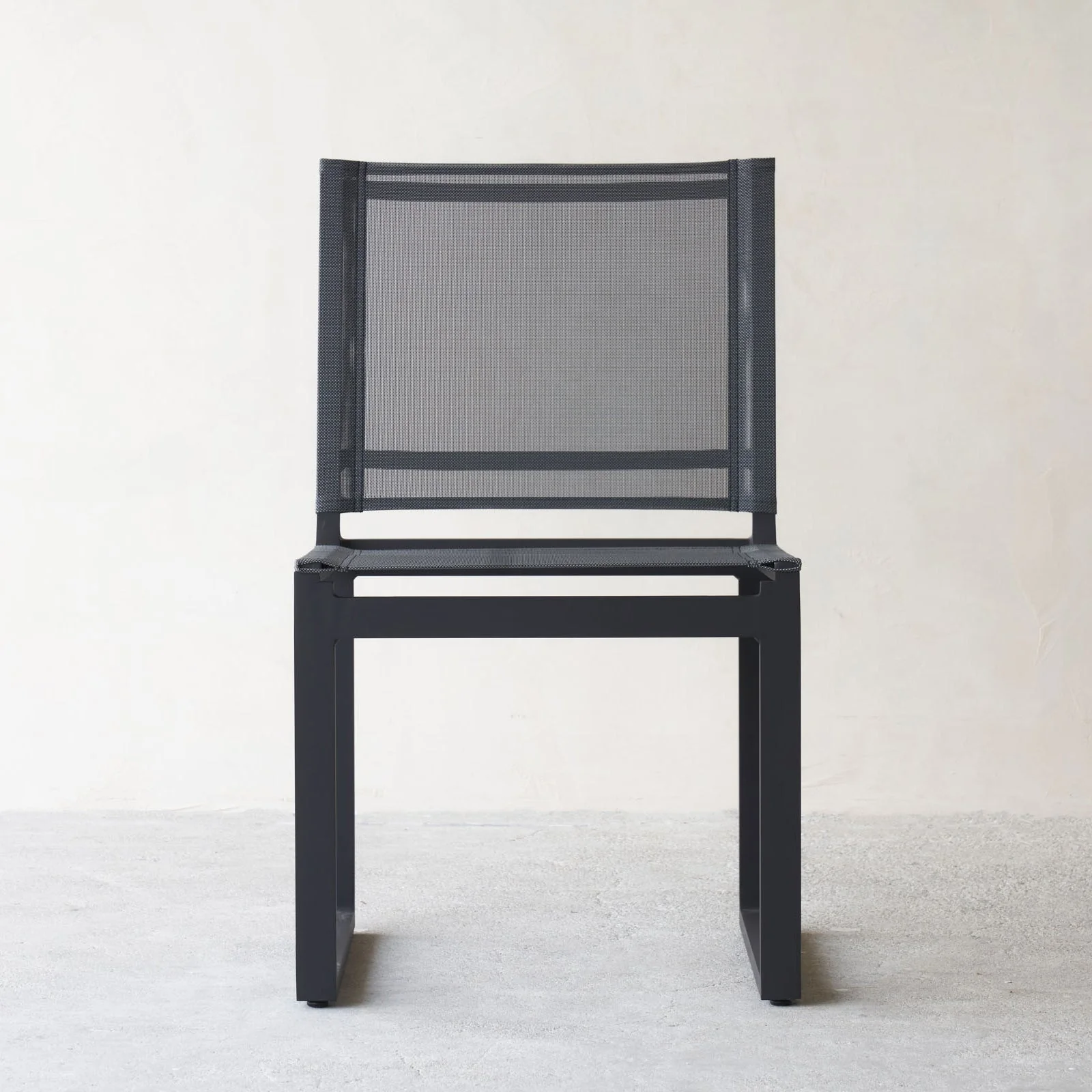Durable Piano Outdoor Dining Chair Without Arms Asteroid 58cm Sustainable