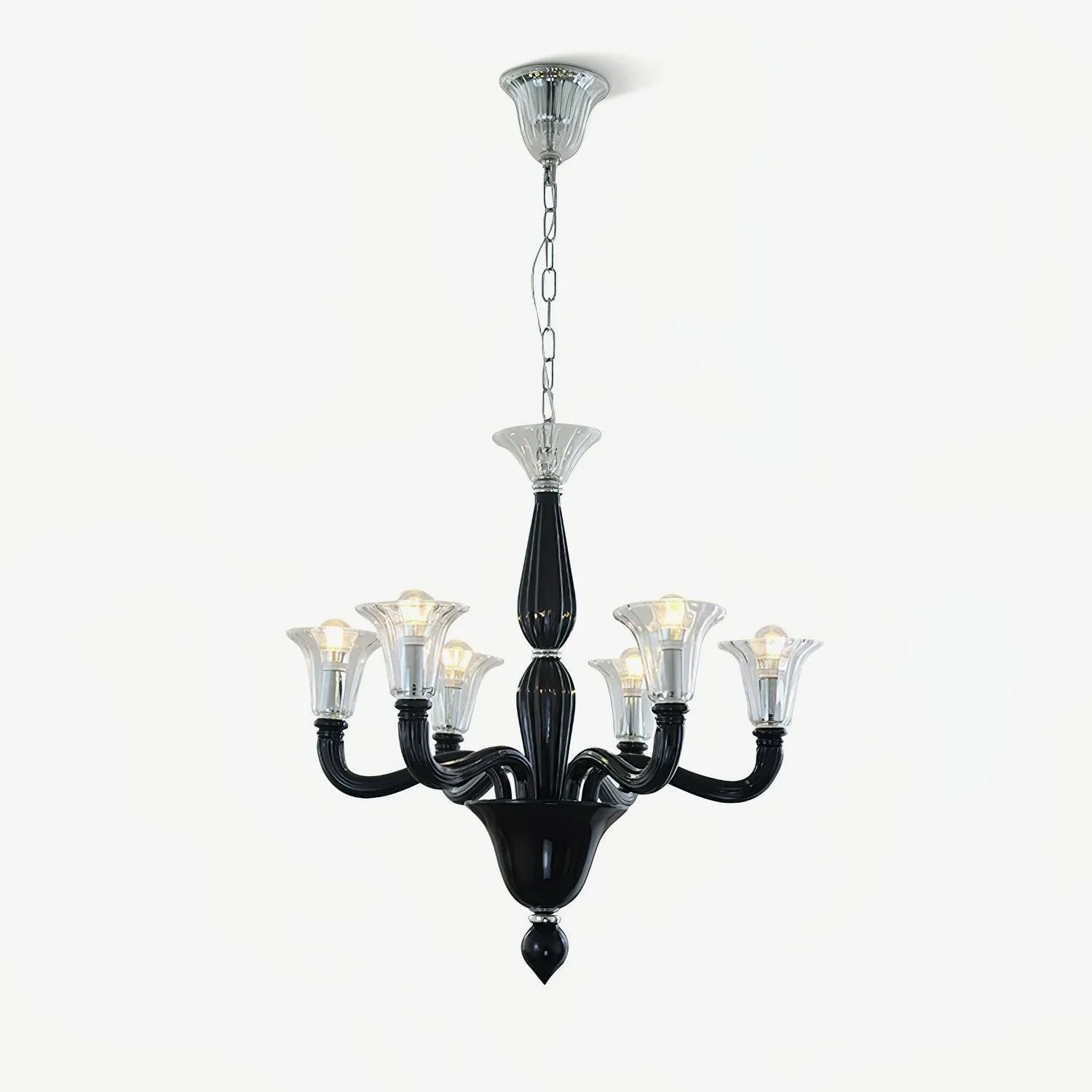 Flexible Murano Candle Chandelier High-Grade