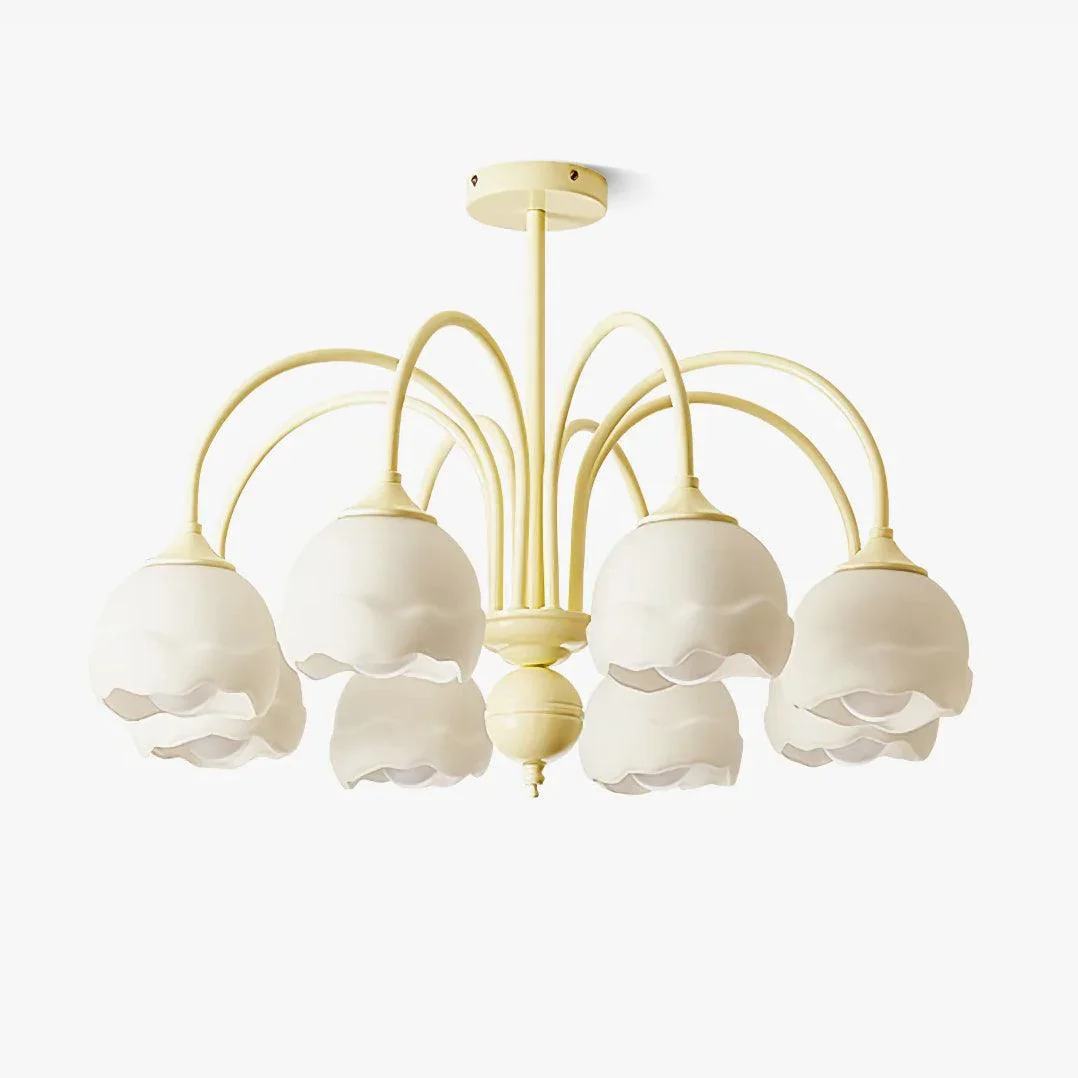 Safe Creamy Glass Chandelier Trendy