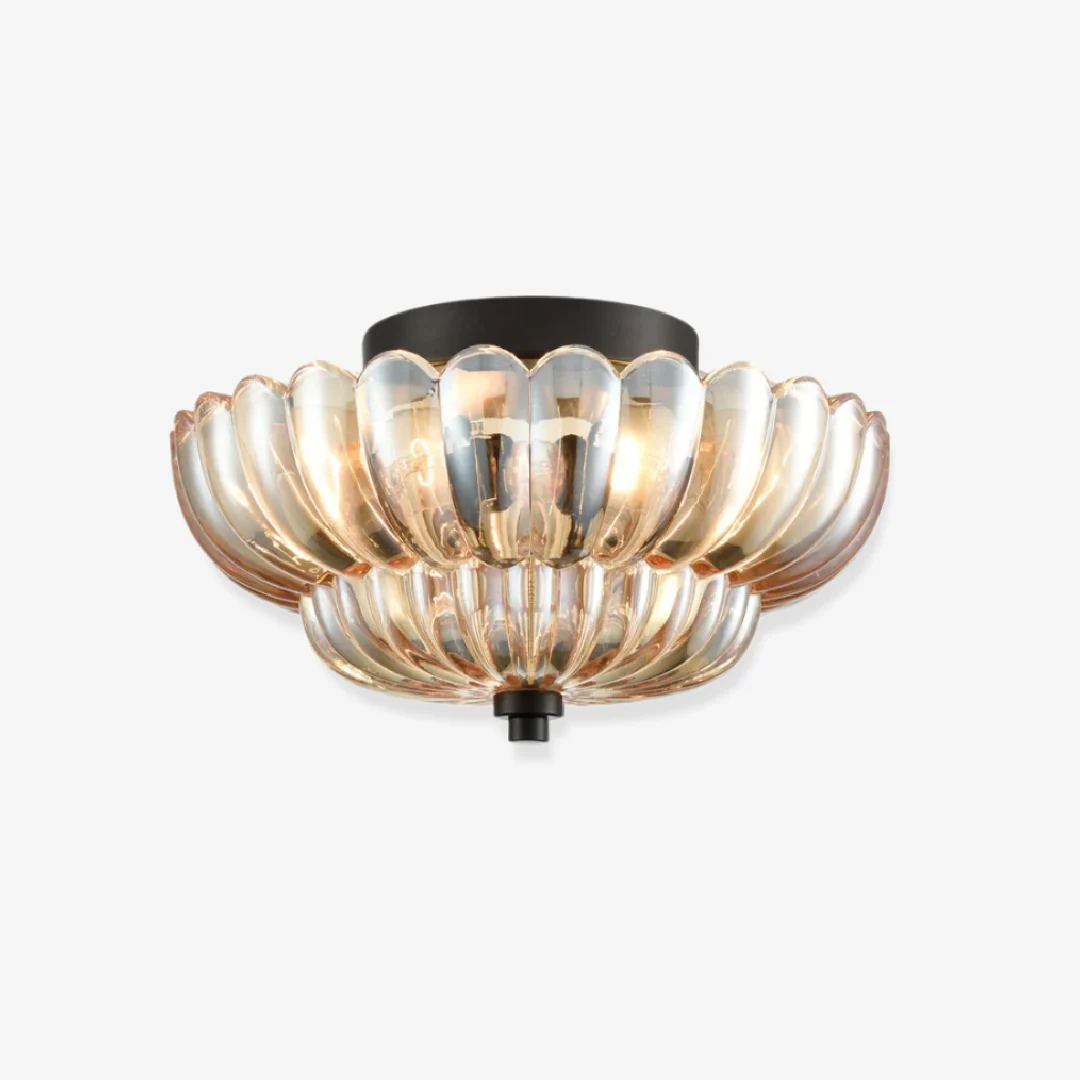 Fast Double Umbrella Glass Ceiling Light Clean