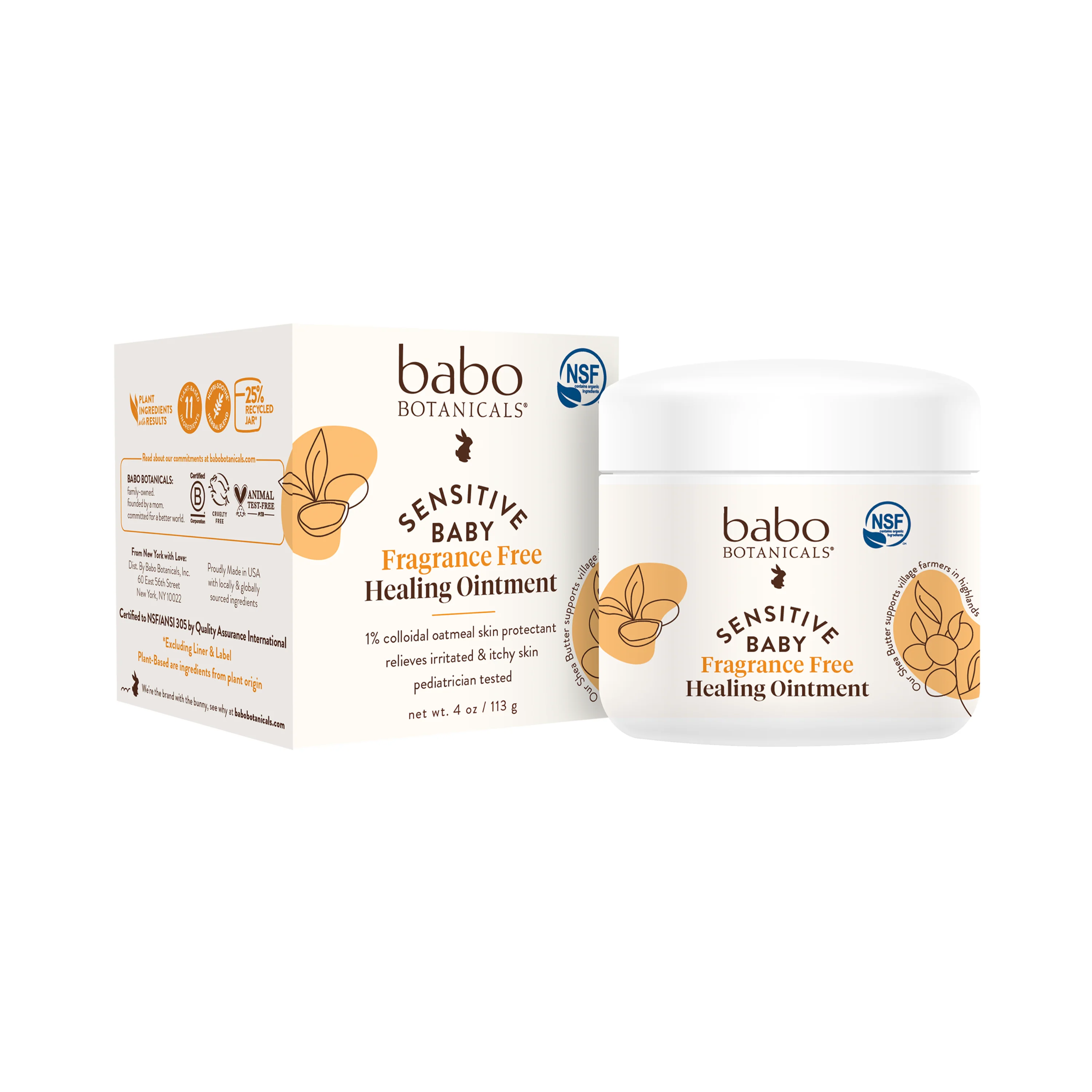 World-Class Babo Botanicals Sensitive Baby All Natural Healing Ointment Elite