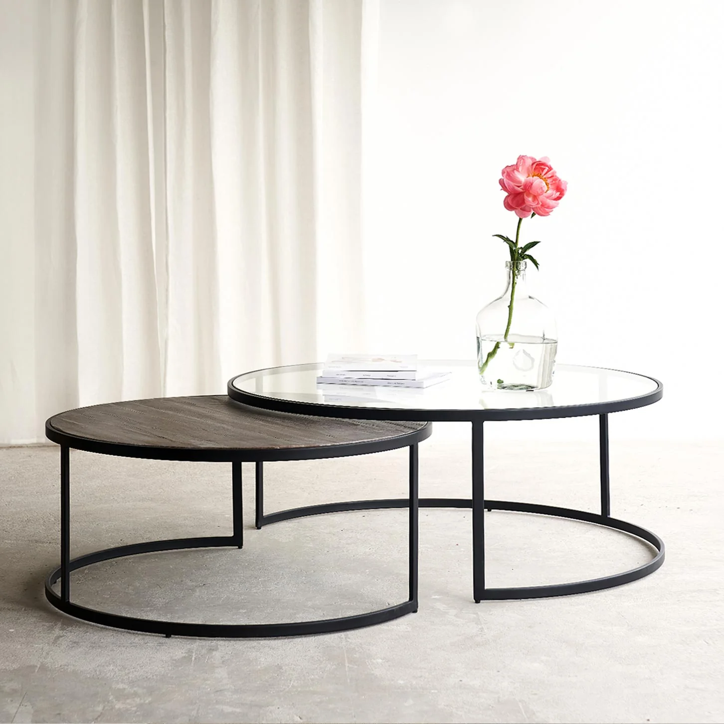 Luxury Prato Nested Coffee Table Round Elite