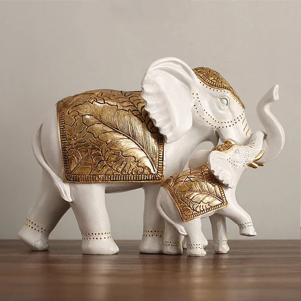 Safe Resin Elephant Figurine Original