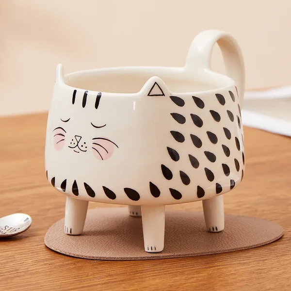 Premium Ceramic Meow Coffee Cup High-Grade