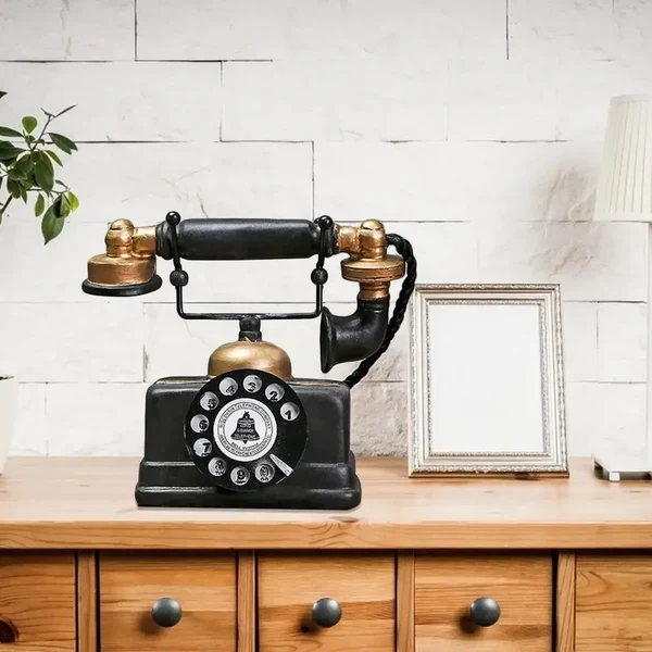 Modern Vintage Resin Telephone Model Enhanced