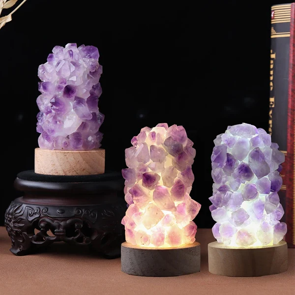 High-Performance Crystal Wishing Lamp with Natural Amethyst High-Quality