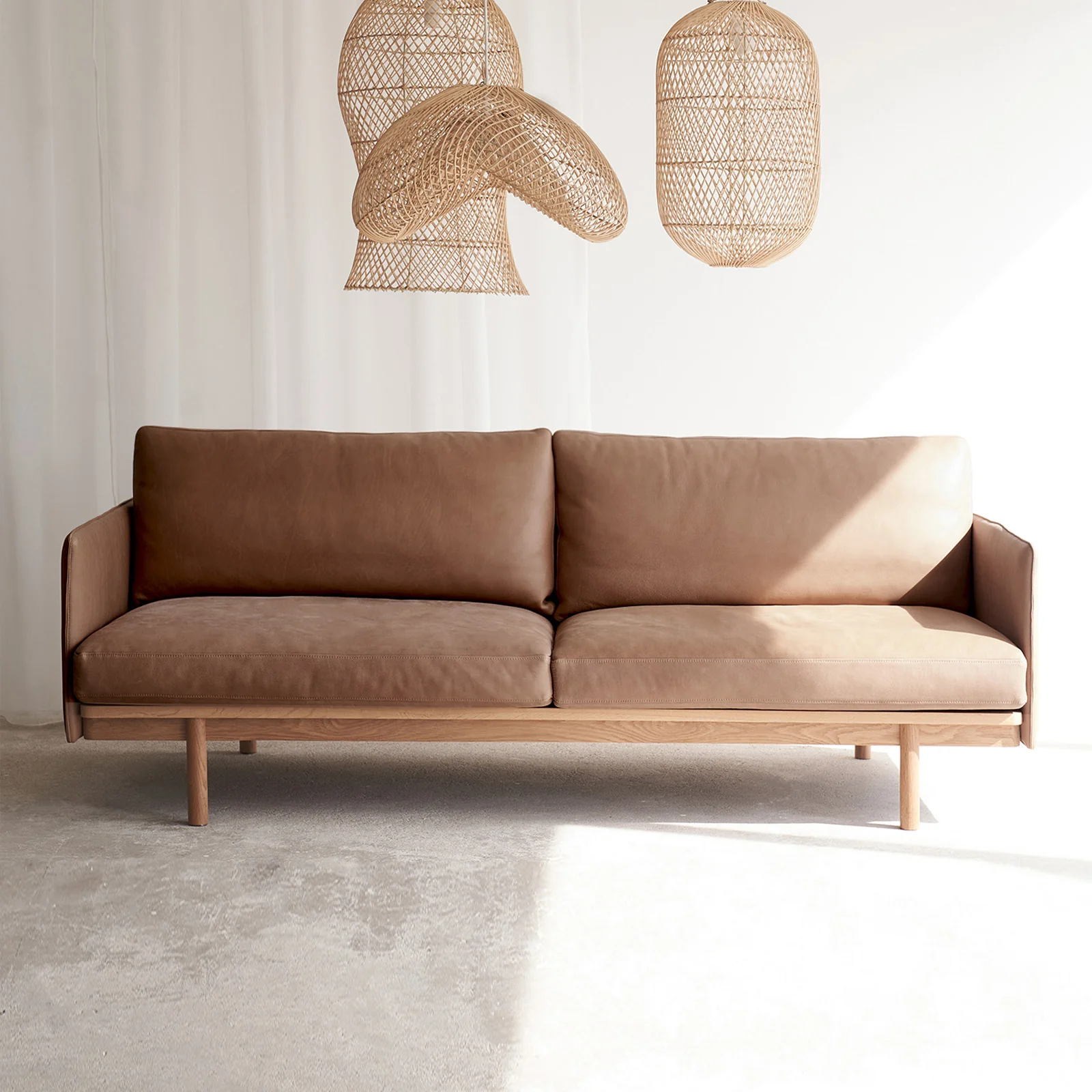 Environmentally Friendly Pensive 2 2.5 3.5 Seater Leather Sofa Pecan Elegant