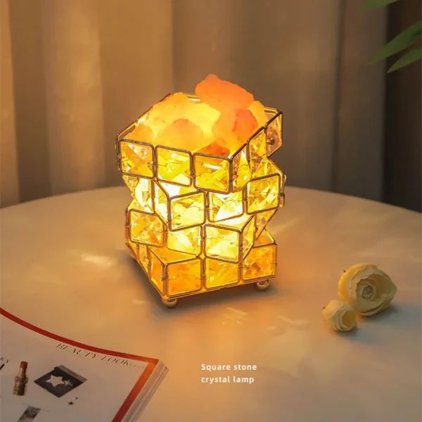 Pure Himalayan Salt Crystal Night Light Long-Lasting