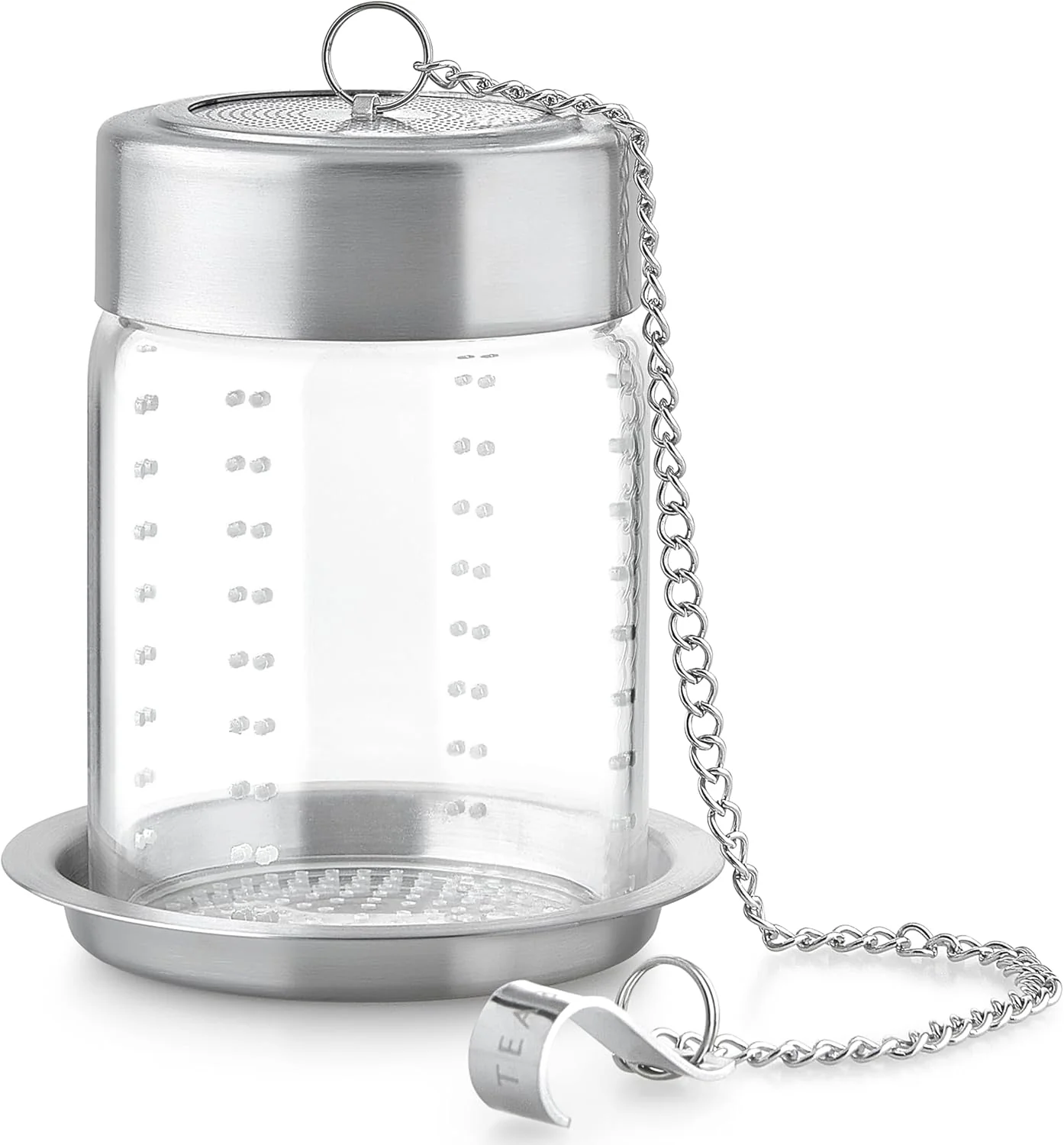 Fast Teabloom Elegant Borosilicate Glass Loose Tea Infuser – for Whole-Leaf White Green Oolong Black Herbal Teas – Lead- Enhanced