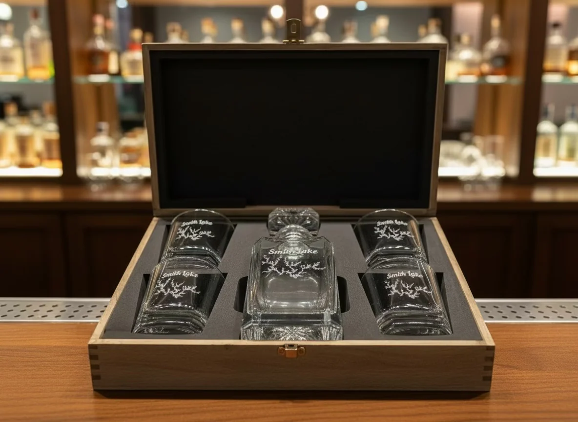 Artisan Smith Lake Decanter Set Smooth