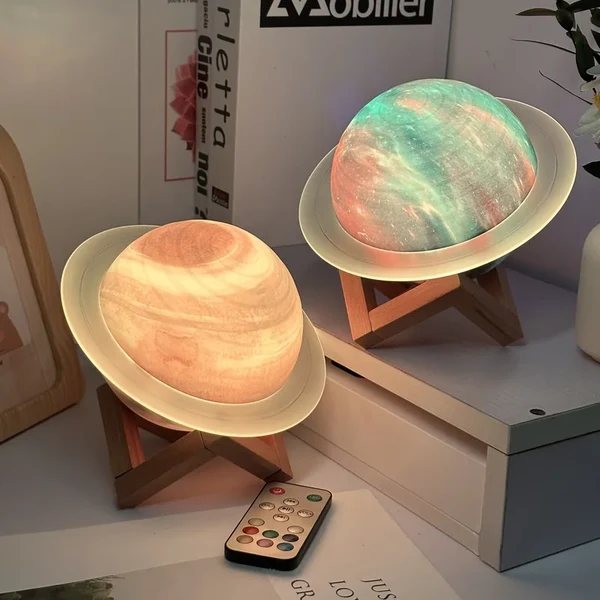 Flexible Saturn Planet Bluetooth Speaker and Night Light Comfortable