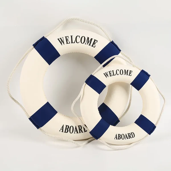 High-Grade Nautical Life Buoy Wall Decor Versatile