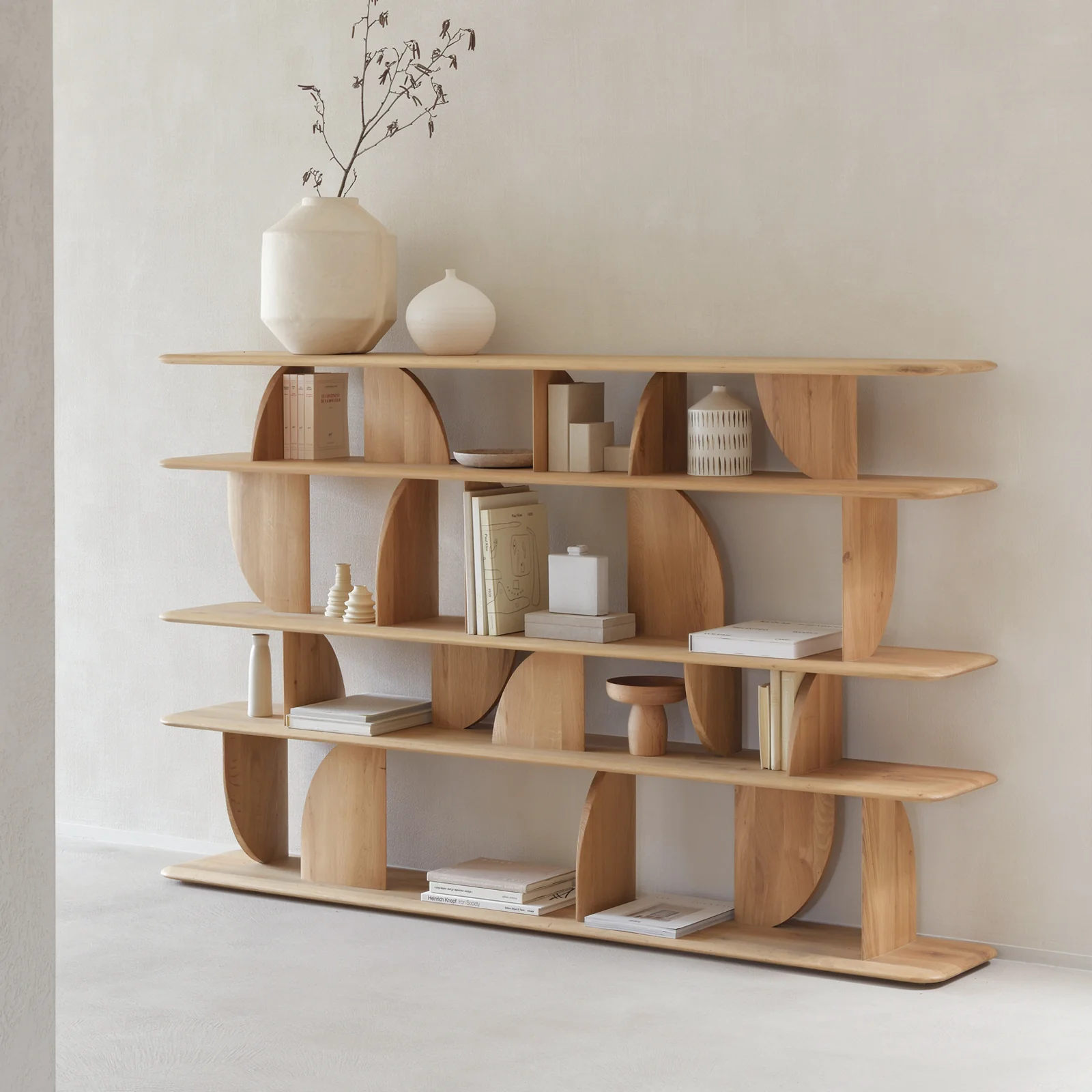 Expertly Made Geometric Rack Oak Sophisticated
