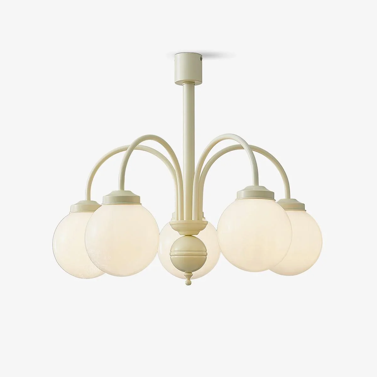 High-Performance Modern Cream Glass Chandelier Fashionable