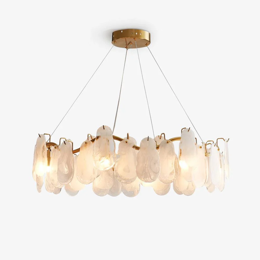 Powerful Cloud Glass Chandelier Safe