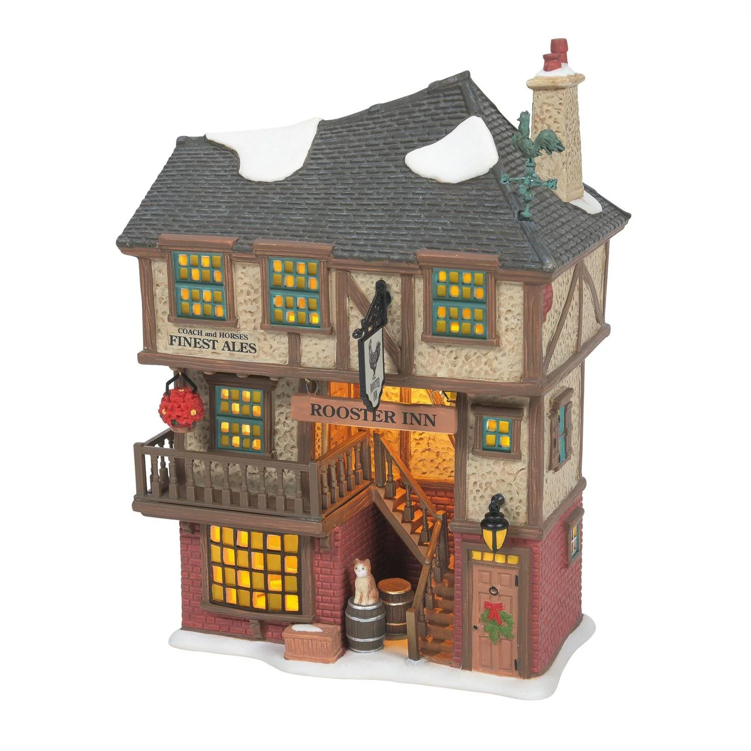 Certified Rooster Inn Dickens Village High-End