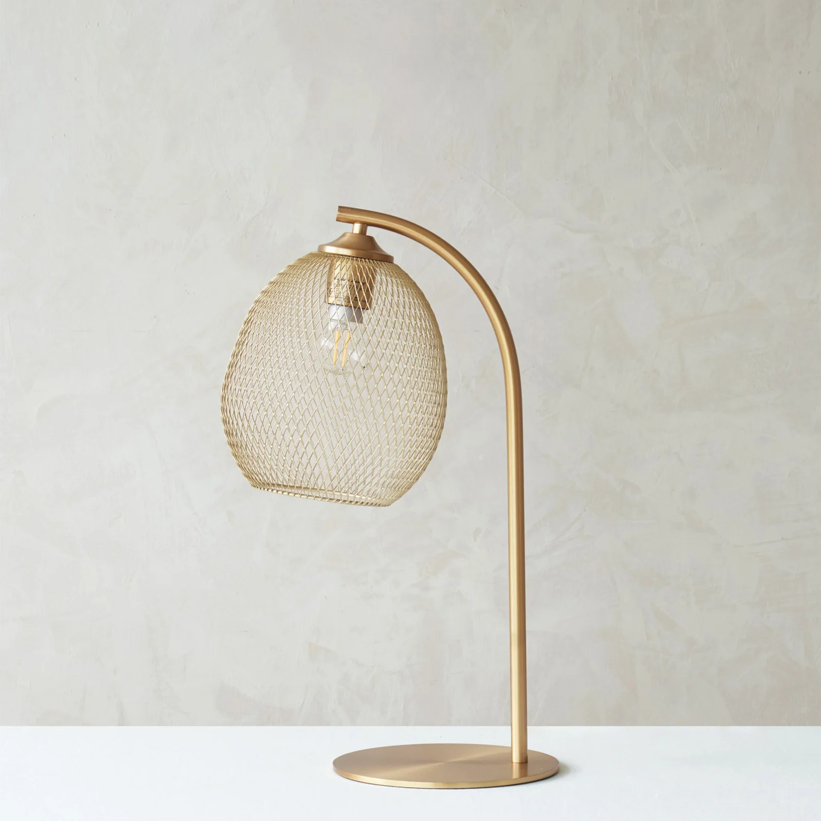 Minimalist Moroc Table Lamp Gold Eco-Friendly