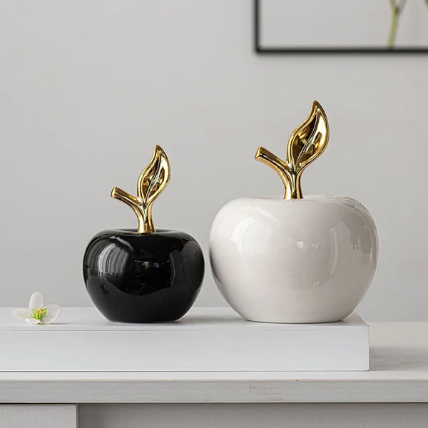 Responsible Ceramic Apple Figurine First-Class