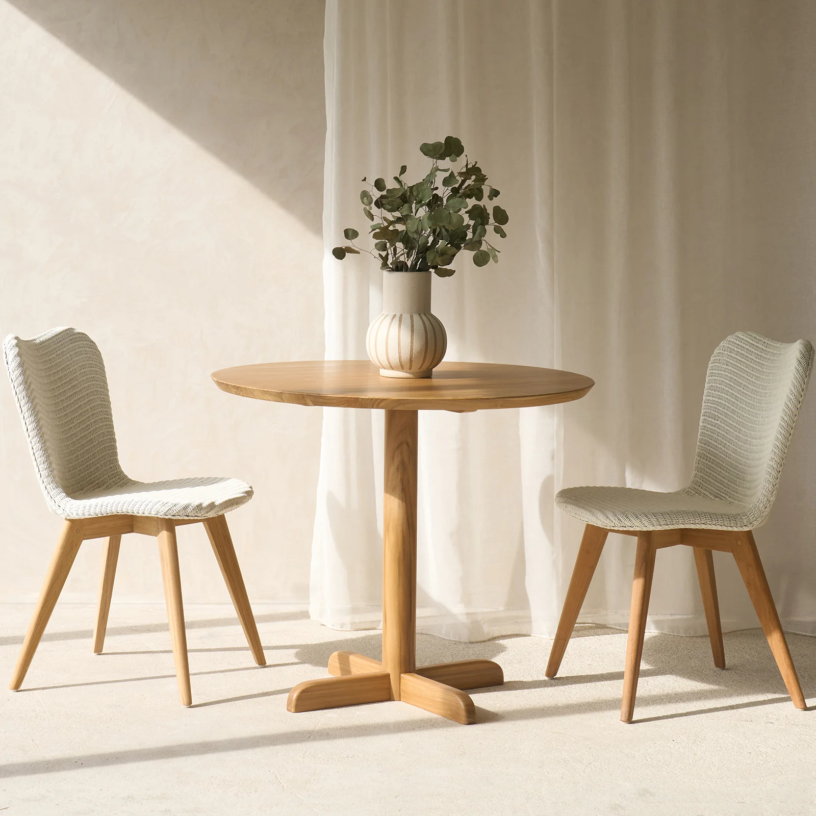 Eco-Friendly Cafe Table Teak 90cm Classic