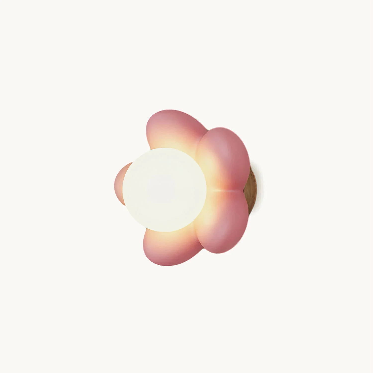 Excellent Warm Flower Resin Wall Lamp Practical