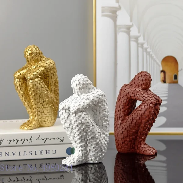 Original Design The Geometric Thinker Sculpture Trusted